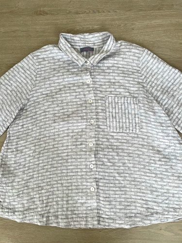 Sahara striped button - sahara, button-up