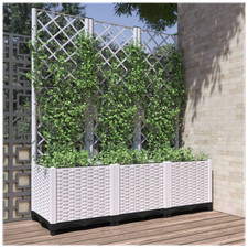Garden Planter with Trellis
