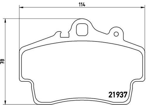 Brembo 007 brake pad set - 007,