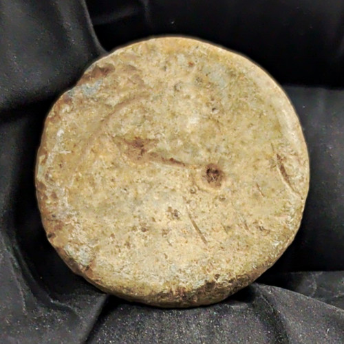 Post medieval lead button type - lead,