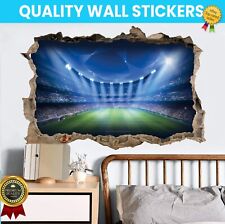 Football Stadium Hole In Wall Sticker Art Decal Decor Kids Bedroom Decoration