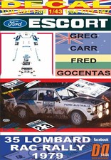 DECAL FORD ESCORT RS 1800 MKII