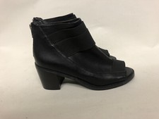 Asos Black Faux Leather Peep