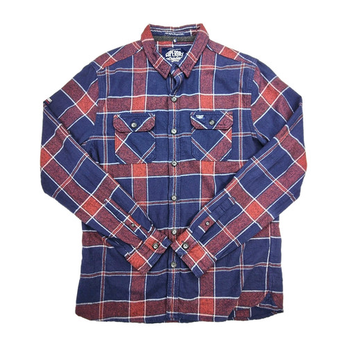 Superdry shirt mens plaid - mens,