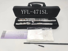 YF-471SL Flute 16 Hole with E Key Silver Plated UK