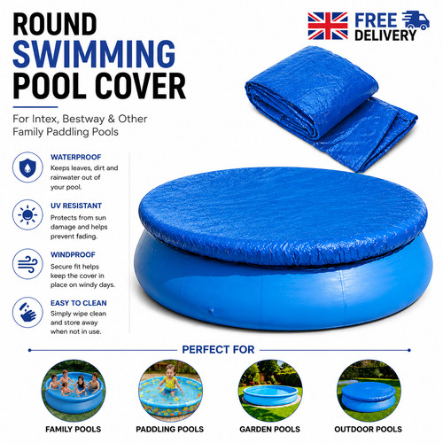 Round swimming pool cover - pool,
