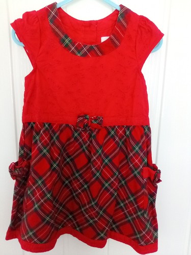 Tartan butterfly red - &,