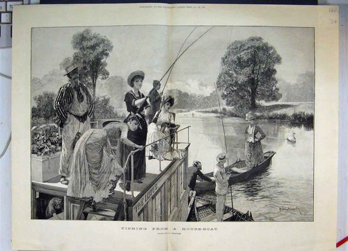 Original old antique - old, print