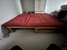 Futon Company Double Futon/Sofa Bed Solid Wood Beech