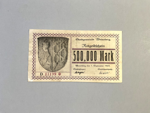 Weinsberg germany notgeld 1 - notgeld,