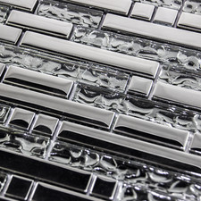Luxury Textured Glass & Chrome