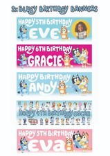 Bluey 2No. Personal Birthday Banners