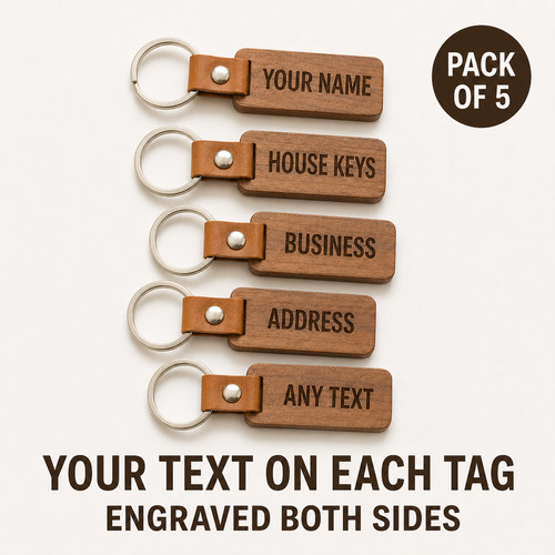 Pack personalised wooden - of,