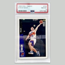 NBA Steve Nash 1996 ROOKIE PSA Graded Trading Card RC VTG Basketball Memorabilia