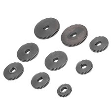 9Pcs Metal Gear Set Mini Lathe