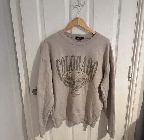 Boohooman beige relaxed - boohooman,