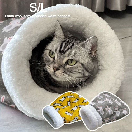 Plush cat sleeping bag - plush,