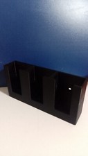 Black - Remote Control Holder Wall-Mounted Holds 3