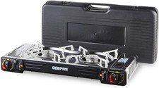 Portable camping double - double, burner