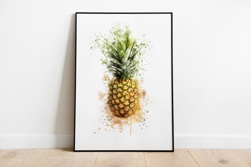Watercolour splash pineapple - splash,