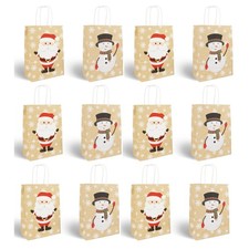 12 Christmas Paper Gift Bags