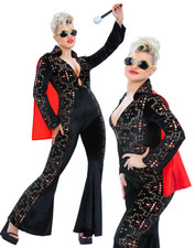 Elvis Black Rhinestone Ladies