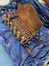 Vintage Iron Fire Grate For Wood Log and Coal.  Freestanding