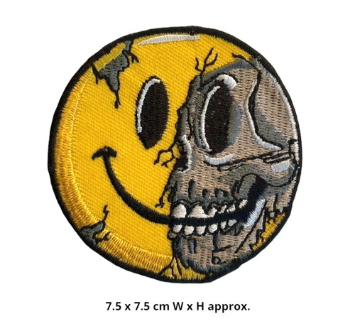 Half smiley - half, skeleton