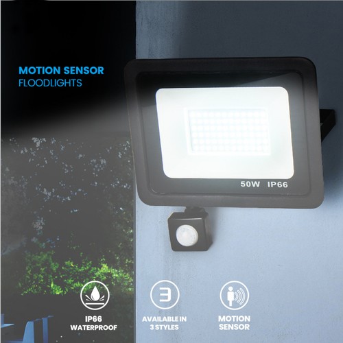 Led floodlight pir - floodlight, motion