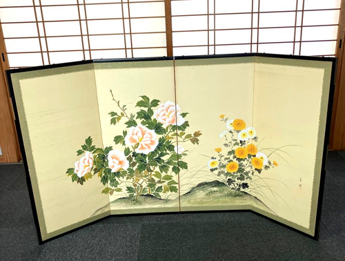 Vintage japanese byoubu - japanese,