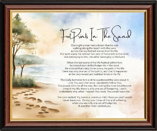 Footprints the sand - footprints,