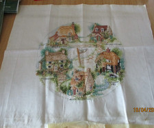 Anchor Lilliput Lane Finished Cross Stitch Unframed 52cm x 43cm ( 20.5" x 17" )