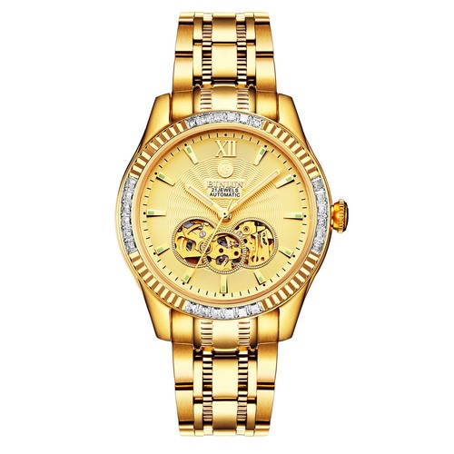 Men automatic gold - gold, watches