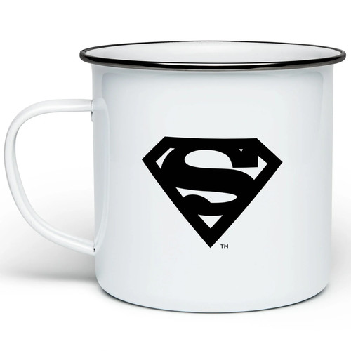Superman logo enamel - superman,