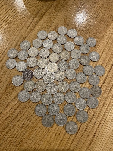 Elizabeth sixpence coin - elizabeth,