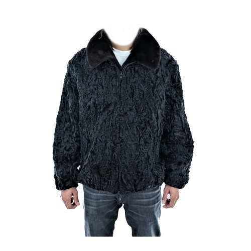Mens black persian lamb - persian,