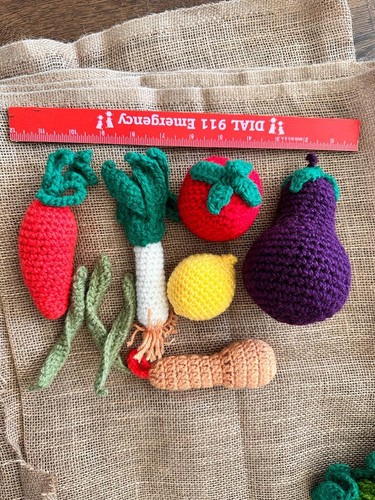 Hand knitted soft - , food
