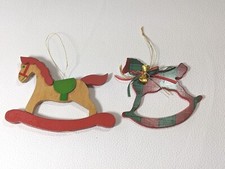 Wooden Rocking Horse Ornaments