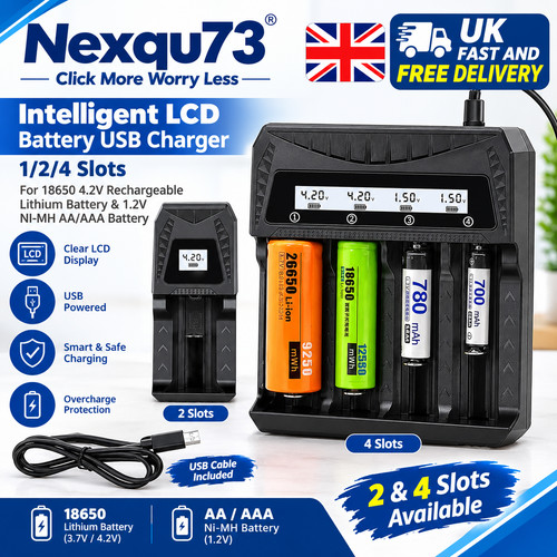 Battery charger display - battery, w/