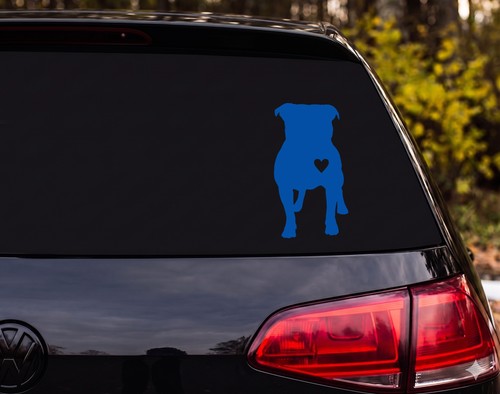 Pit bull silhouette heart - pit,