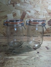 Kilner Clip Top Airtight Rubber Seal Jars X 2