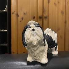 Vintage Coopercraft England Shih Tzu Ceramic Figurine for Decoration