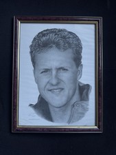 Frame Sketch Art Print Michael Schumacher Limited Edition Print Jonathan Wood