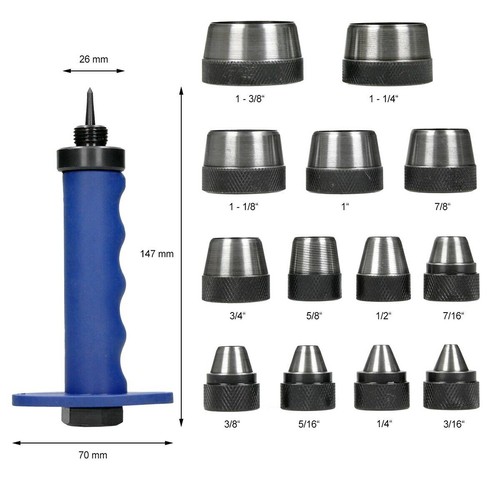 35mm punch set - 5-35mm, hole