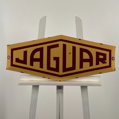 Jaguar enamel sign 70x30cm - sign,
