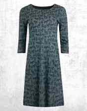 NEW Weird Fish Women’s ¾ Sleeve Moondust Jersey Dress, Light Navy