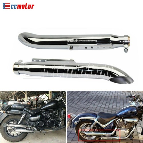 Pair chrome exhaust - pair, silencer