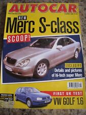 AUTOCAR MAGAZINE APR 1998 MERC S-CLASS VW GOLF ALFA ROMEO GTV V6