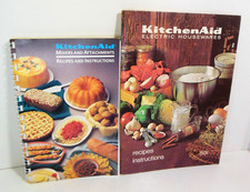 Vintage KitchenAid Mixer Cookbook LOT Recipes Instructions Hobart and A 1989