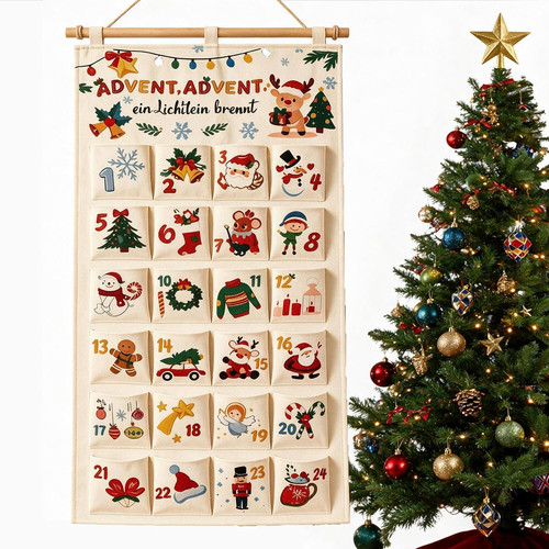 Fabric advent calendar - advent,